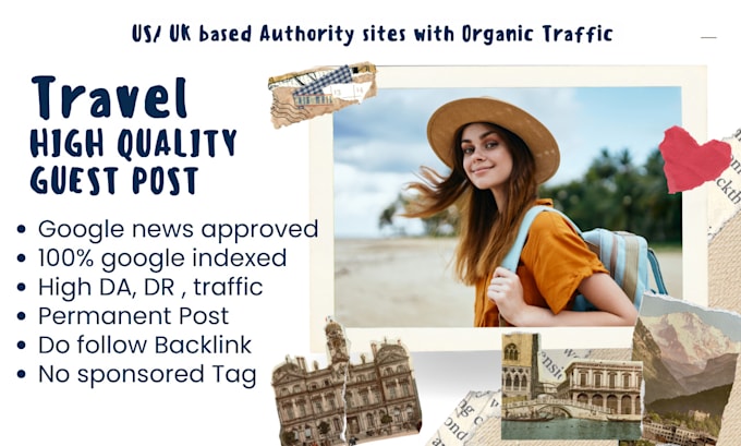 Gig Preview - Do guest post on pure travel blog with dofollow backlink