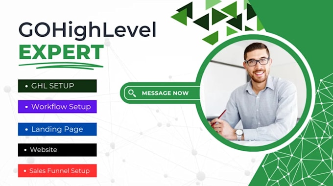 Gig Preview - Build gohighlevel sales funnel, go high level landing page, ghl website expert