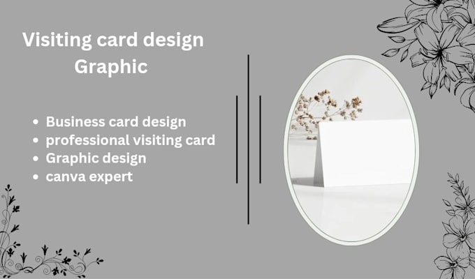 Gig Preview - Do created professional visiting card design in canva