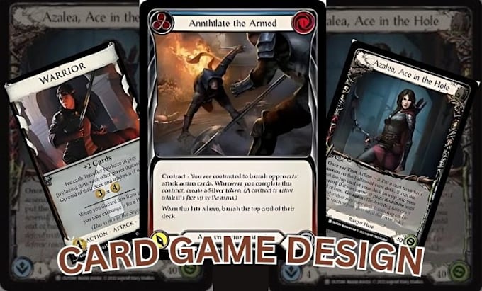 Gig Preview - Create stunning card game design for you