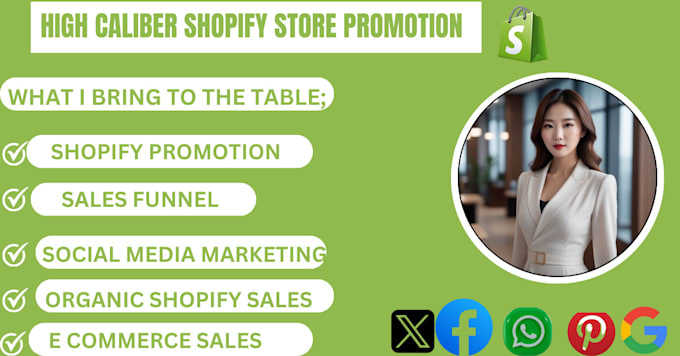 Gig Preview - Promote shopify store, boost shopify sales, or ecommerce dropshipping marketing