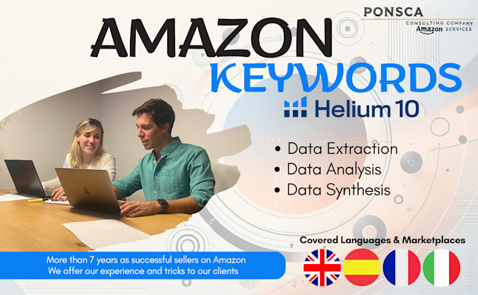 Gig Preview - Find the best keywords for your product using helium 10 diamond