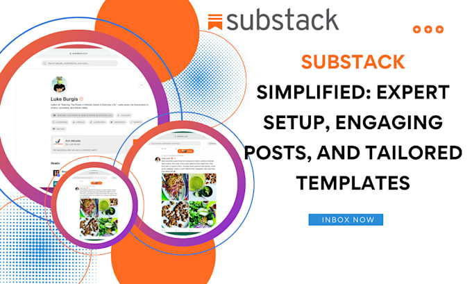 Gig Preview - Create substack editable newsletter, substack promotion post