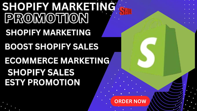 Gig Preview - Do complete shopify marketing, etsy store promotion to boost your shopify sale