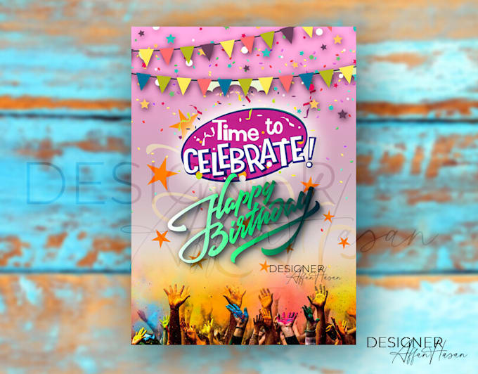 Gig Preview - Design an awesome flyer, poster, business card or birthday d