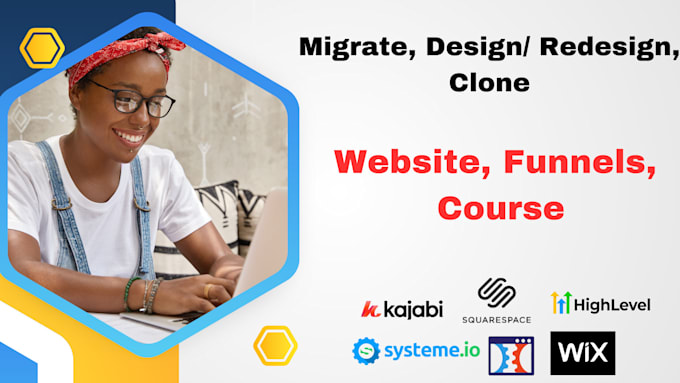 Bestseller - setup, migrate systeme io, kajabi, gohighlevel wix, website, funnels, course