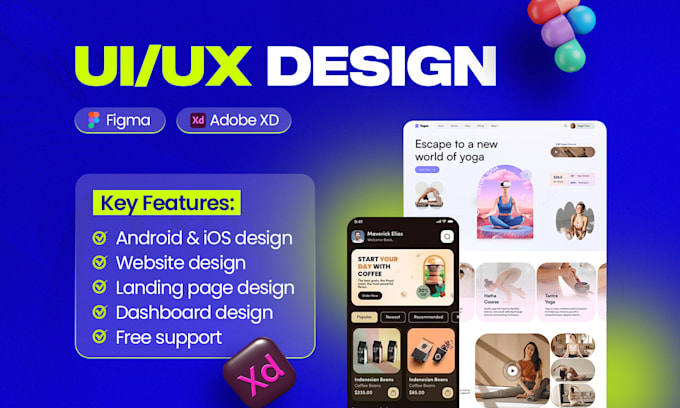 Gig Preview - Do website ui ux design, app ui ux design expert