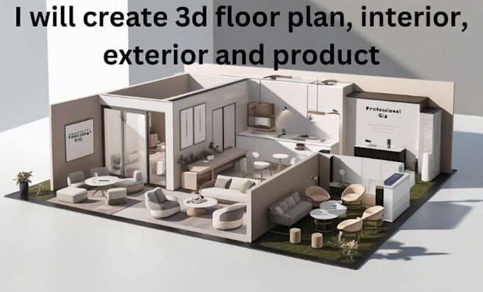 Bestseller - create 3d floor plan, interior, exterior and product