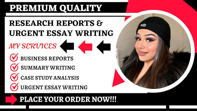 Gig Preview - Do urgent research, summary, essay writing, case study, reports, assignment, apa