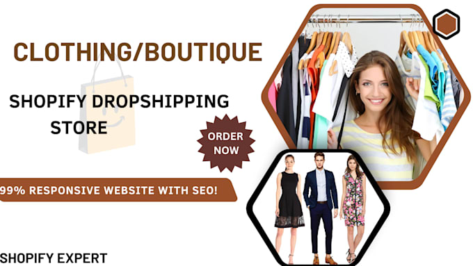 Gig Preview - Create a professional dropshipping store for clothing or boutique