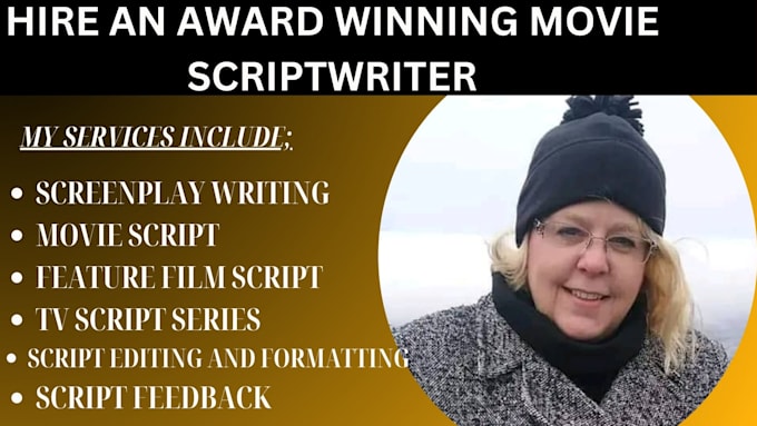 Gig Preview - Turn movie script, movie script writing, screenplay, as movie script writer