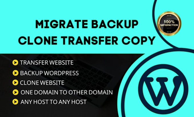 Gig Preview - Backup, copy, move or migrate your wordpress site from one location to another