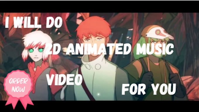 Gig Preview - 2d animated music video, nft cartoon, short film, style meme coin