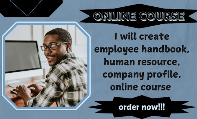 Gig Preview - Create employee handbook, human resource, company profile, online course