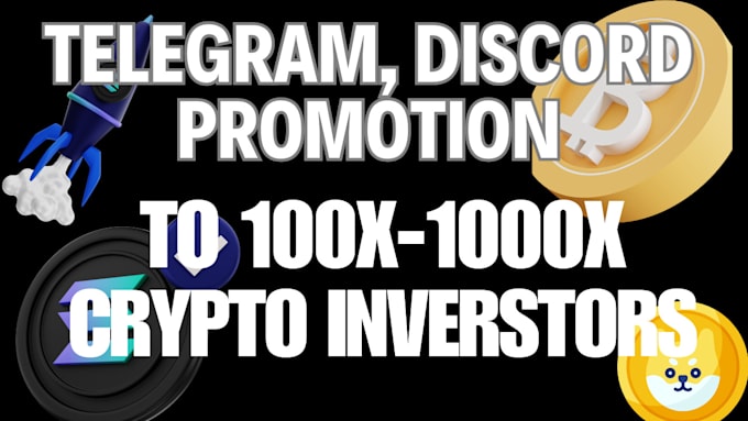 Gig Preview - Crypto telegram promotion, crypto telegram marketing telegram crypto promotion