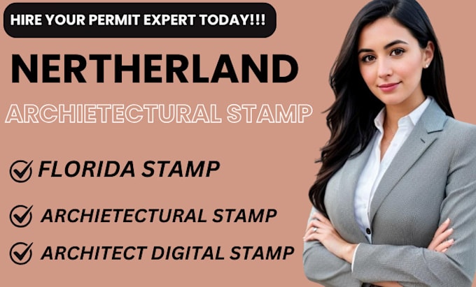 Gig Preview - Professional architectural stamp services for uae, canada, and netherlands