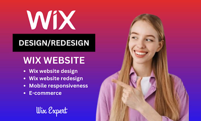 Gig Preview - Wix website redesign wix expert wix developer wix website design wix design