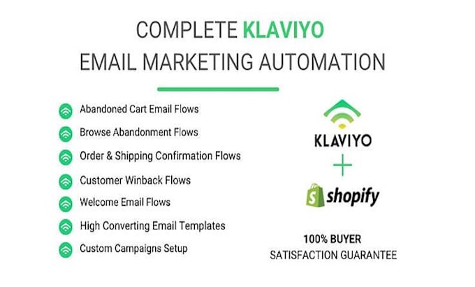 Gig Preview - Do klaviyo automation setup for shopify email marketing