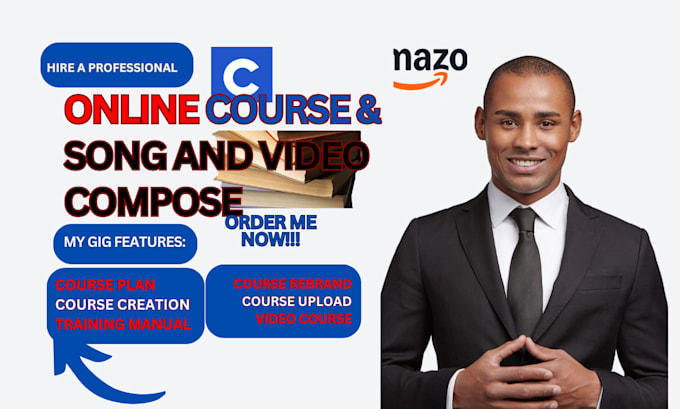 Gig Preview - Video course ,audio course, online course, business plan