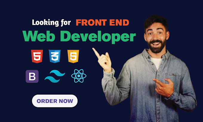 Gig Preview - Be your front end developer, will do front end development,