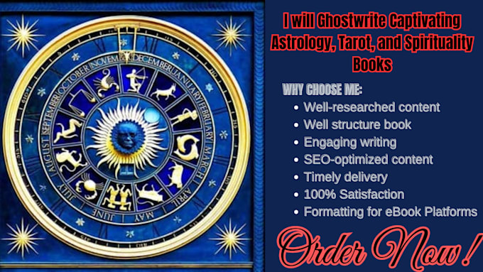 Gig Preview - Ghostwrite captivating astrology, tarot, and spirituality books