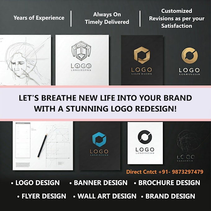 Gig Preview - Professional logo redesign or revitalize your brand identity