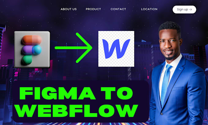 Gig Preview - Convert figma to webflow website 3d animation webflow website design wix studio