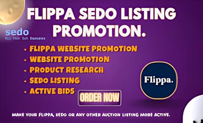 Gig Preview - Promote and market your flippa listings for maximum engagement