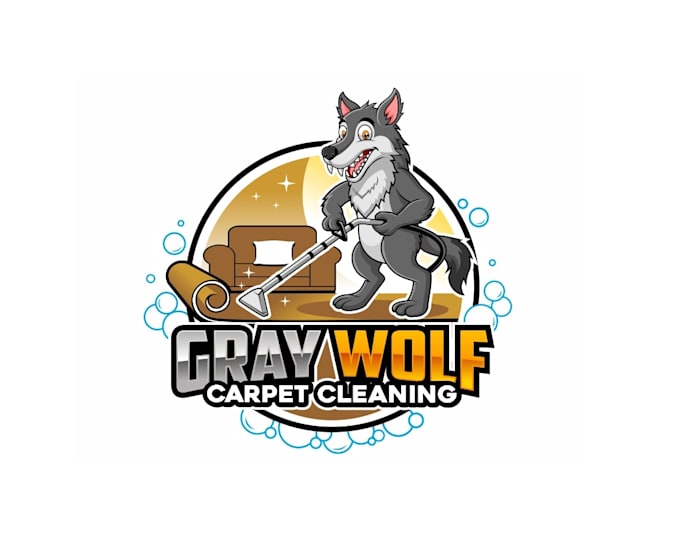 Gig Preview - Design good looking carpet cleaning and wolf logo with original concept