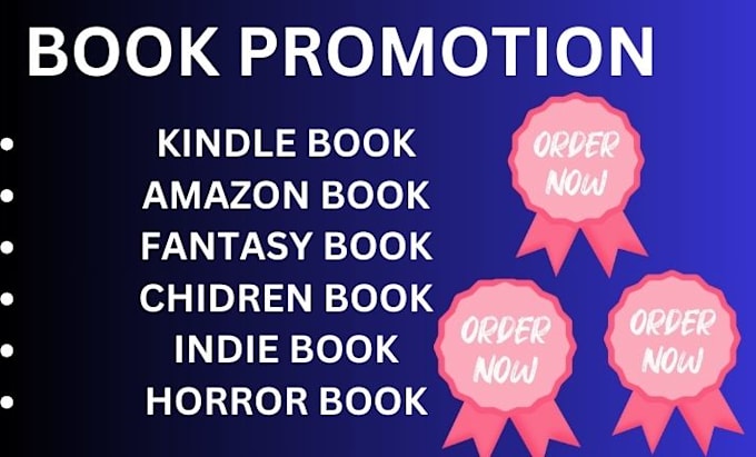 Gig Preview - Do amazon book promotion, kindle book children book fantasy ebook marketing