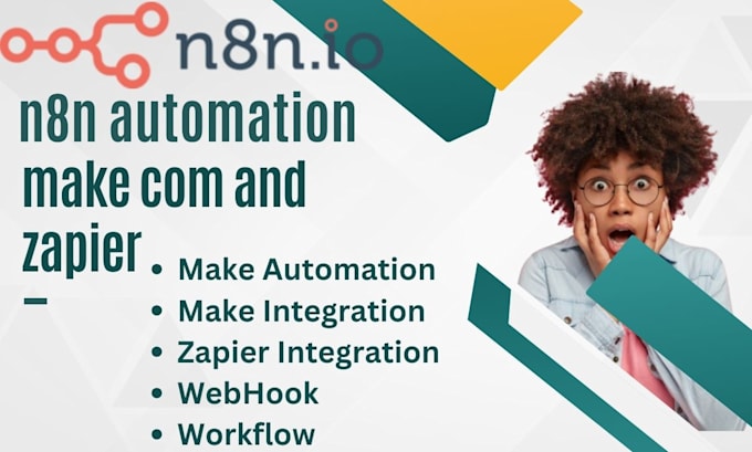 Bestseller - setup your n8n make com, zapier, workflow and webhook