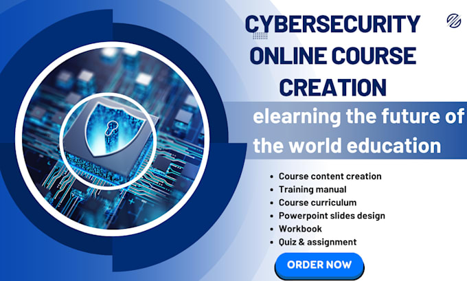 Gig Preview - Create online course cybersecurity online course ebook ppt video course creation