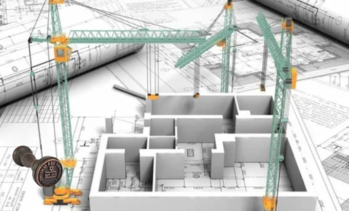 Gig Preview - Do texas civil, structural engineer for city permit architectural drawing