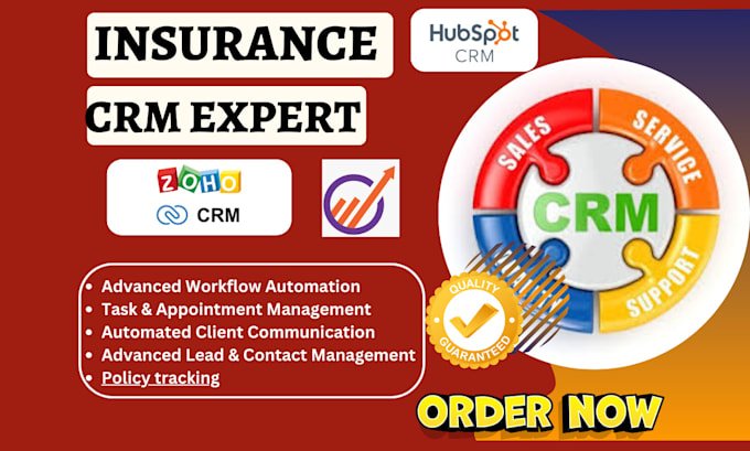 Gig Preview - Setup insurance crm mailchimp hubspot zoho pipedrive engagebay salesforece