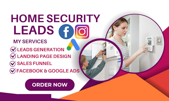 Gig Preview - Generate home security home security leads leads cyber security leads generation