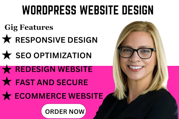 Gig Preview - Build responsive wordpress websites, blogs, SEO optimization, web development