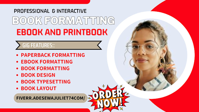 Gig Preview - Do book typesetting, formatting and layout design, kdp paperback book formatting