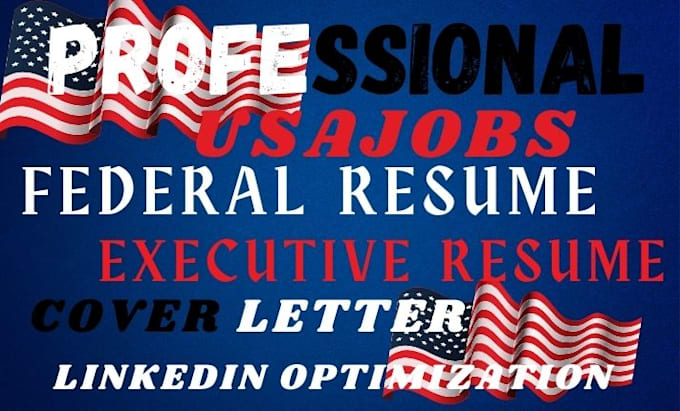 Gig Preview - Write professional federal resume, usajobs, government resume and resume writing