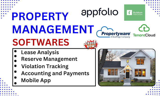 Gig Preview - Property management software tenantcloud appfolio buildium rent manager entrata