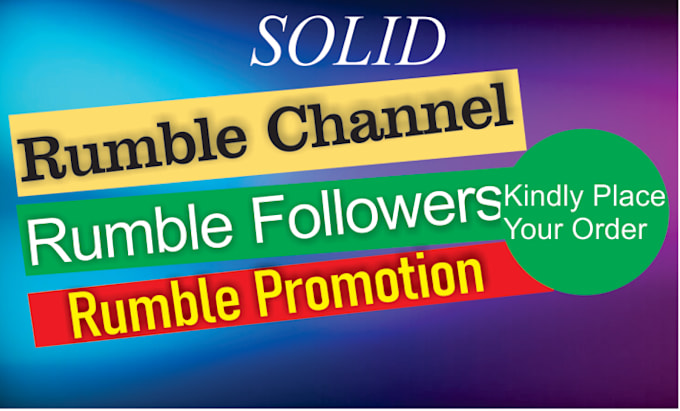 Bestseller - promote and boost your rumble channel and video followers and viewers organicaly