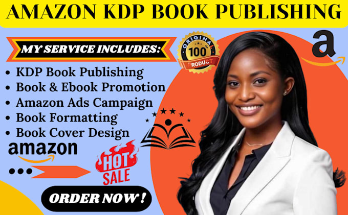 Gig Preview - Do amazon KDP book publishing book promotion amazon KDP ads book formatting