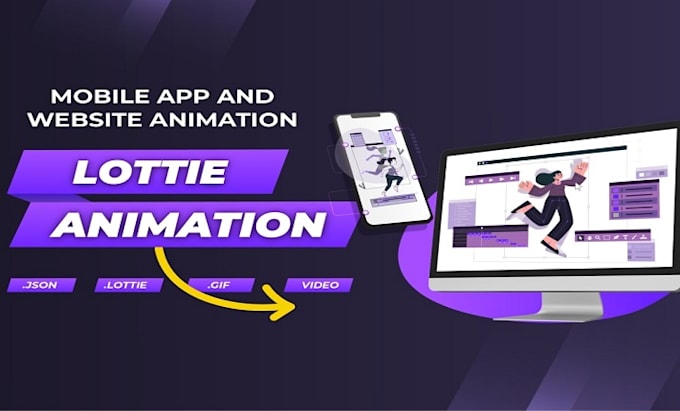 Gig Preview - Create lootie and gif animation svg animation for web and mobile app