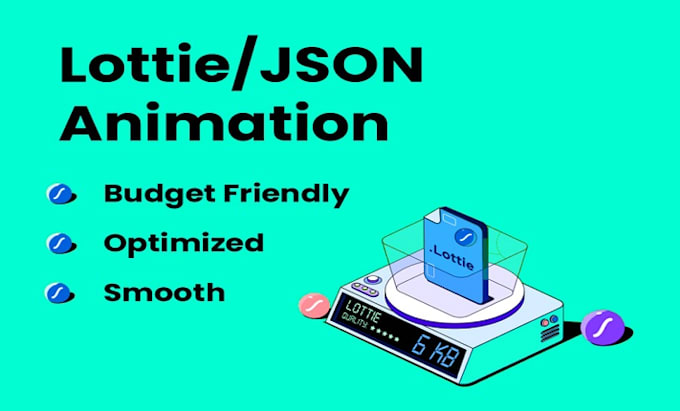 Gig Preview - Make a lottie animation rive animation svg animation for web and mobile app