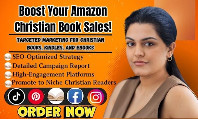 Gig Preview - Professionally promote your amazon christian book, kindle, and ebook marketing