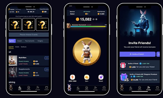 Gig Preview - Build telegram mini app telegram mini game tapswap bot hamster kombat clone