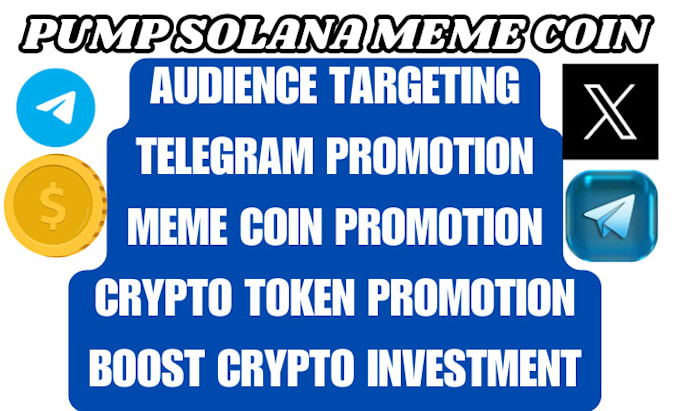 Gig Preview - Pump solana meme coin crypto telegram promotion twitter marketing meme coin