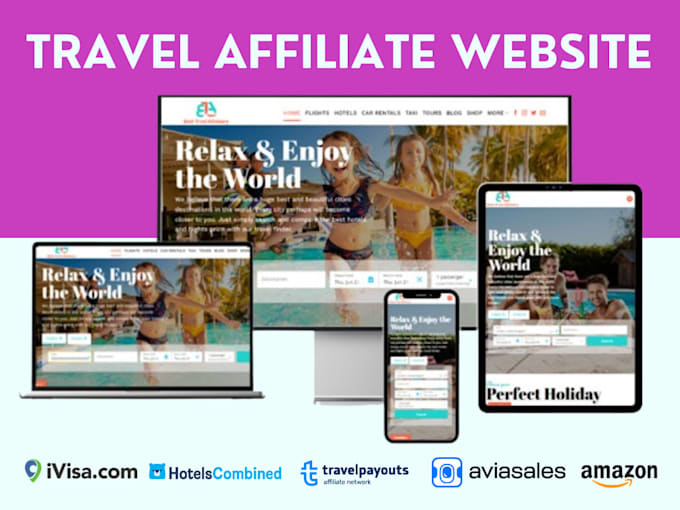 Bestseller - create an automated travel affiliate website for passive income