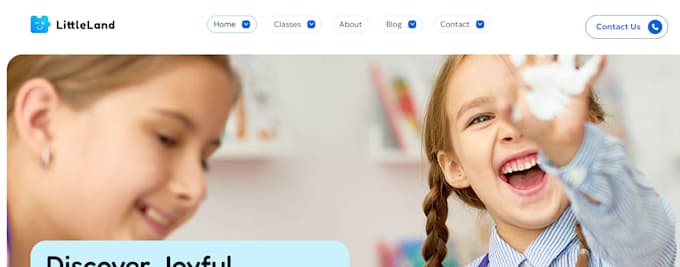 Gig Preview - Build kindergarten website, preschool, nursery school website