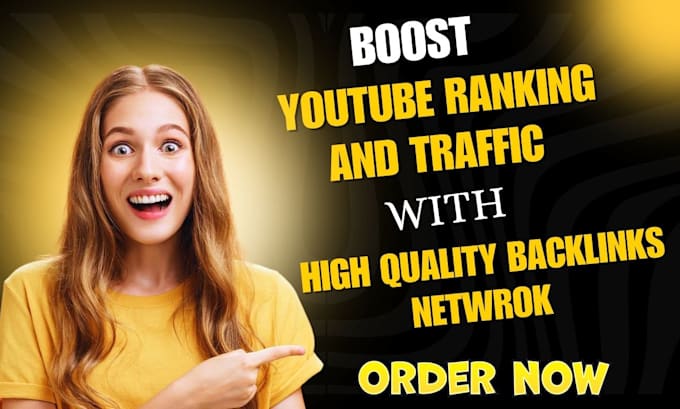 Gig Preview - Boost your youtube ranking and traffic with high quality backlinks network