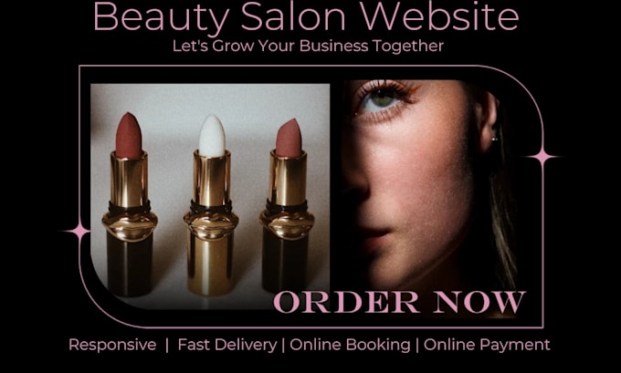 Gig Preview - Design beauty salon website